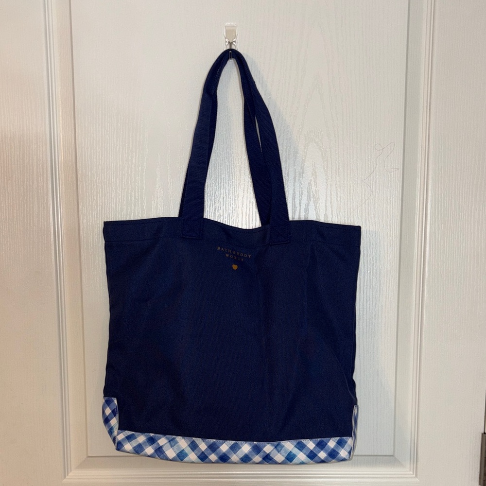 Bath & Body works Gingham Tote Bag